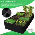 HASTHIP Seeding Tray for Growing Vegetables and Flowers featuring 8 Grids 31×31×31 cm Fabric