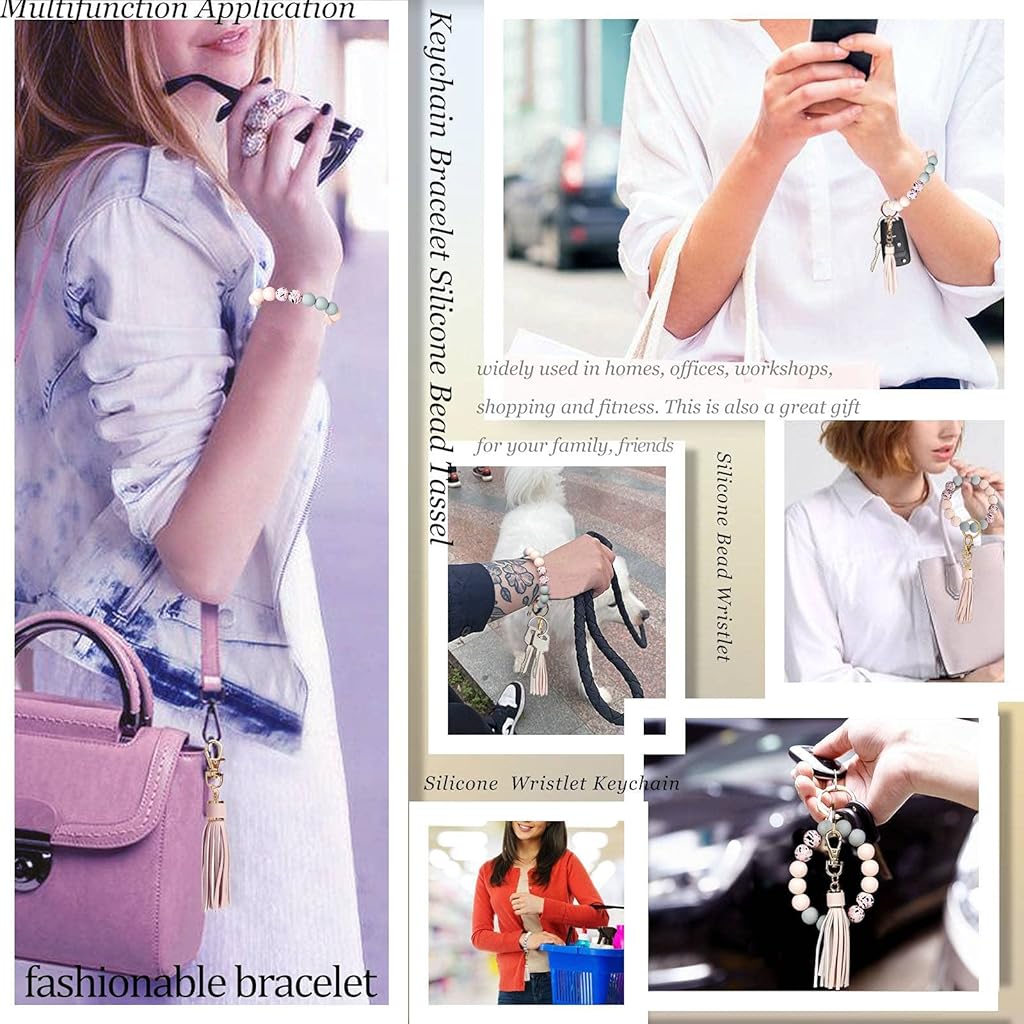 HASTHIP® Pulsera con llavero