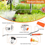 HASTHIP Universal Metal Sprayer Wand 70 cm for Garden Use with Lockable Handle & Brass Barbs