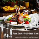 HASTHIP Cheese Knife and Charcuterie Utensils Set with 20Pcs Stainless Steel & Wooden Handles for Entertaining