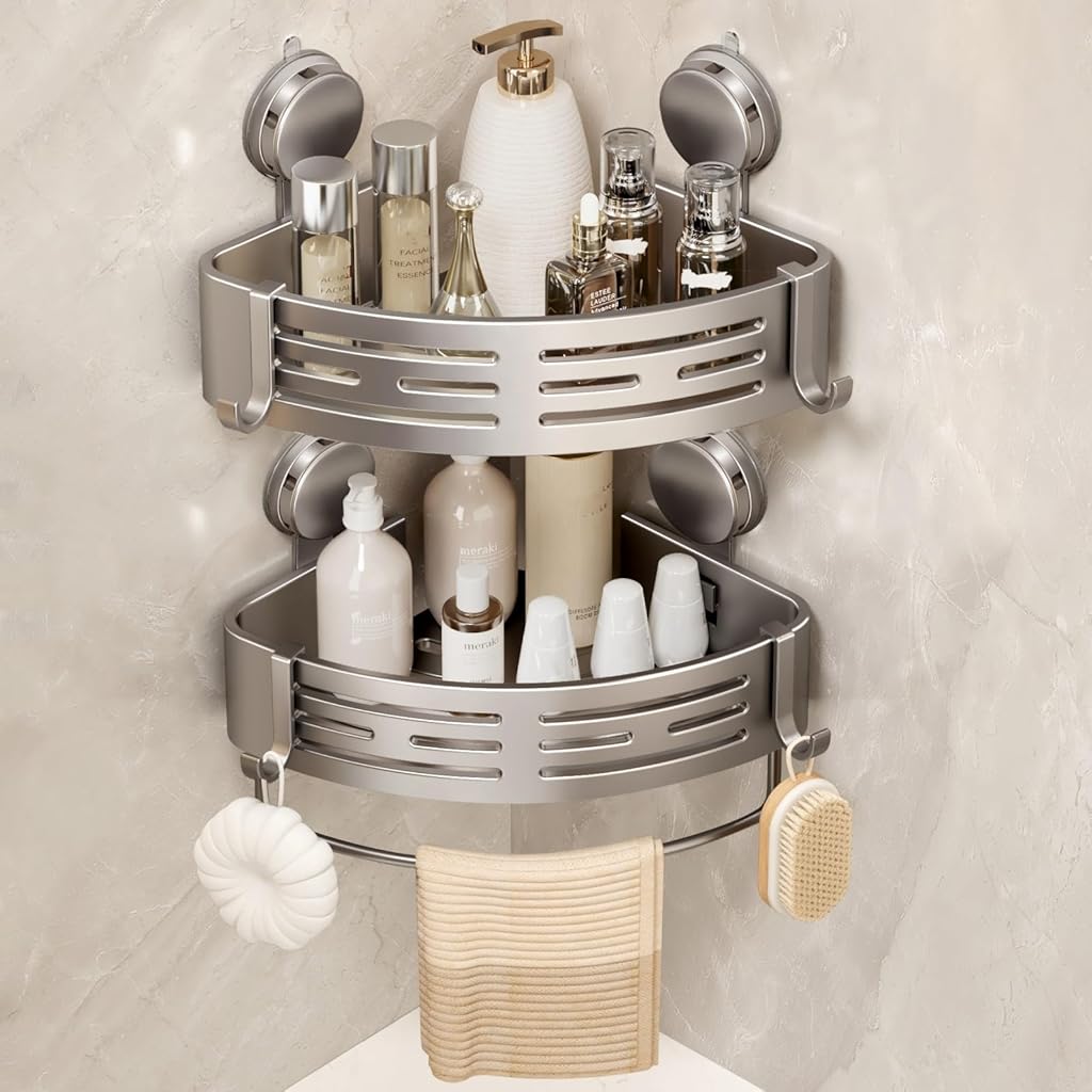 HASTHIP® Organizador Triangular de Ducha Montado En La Pared