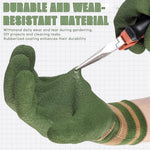 HASTHIP Gardening Gloves for Men and Women with Anti Slip Rubber Coating | 3 Pairs Waterproof and Safe Hand Protection