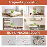 HASTHIP Wallpaper for Living Room and Bathroom with Self Adhesive 3D Slat Pattern 16x118 in Black and Grey PVC