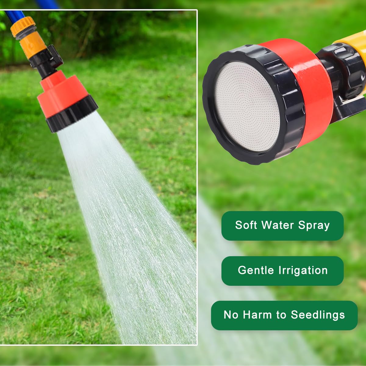 HASTHIP Water Sprayer Head Replacement for Irrigation with 2000 Mesh Screen | Quick 1/4 inch Connection