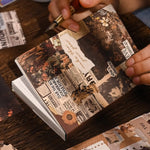 HASTHIP Journaling Kit for DIY Scrapbooking with 136 Vintage Stickers and A6 Notebook | Gift for Creative Artists