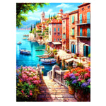 HASTHIP Diamond Painting Kit 12x16 inch for Home Wall Decor featuring 5D Round Diamonds | DIY Art Craft for Relaxation