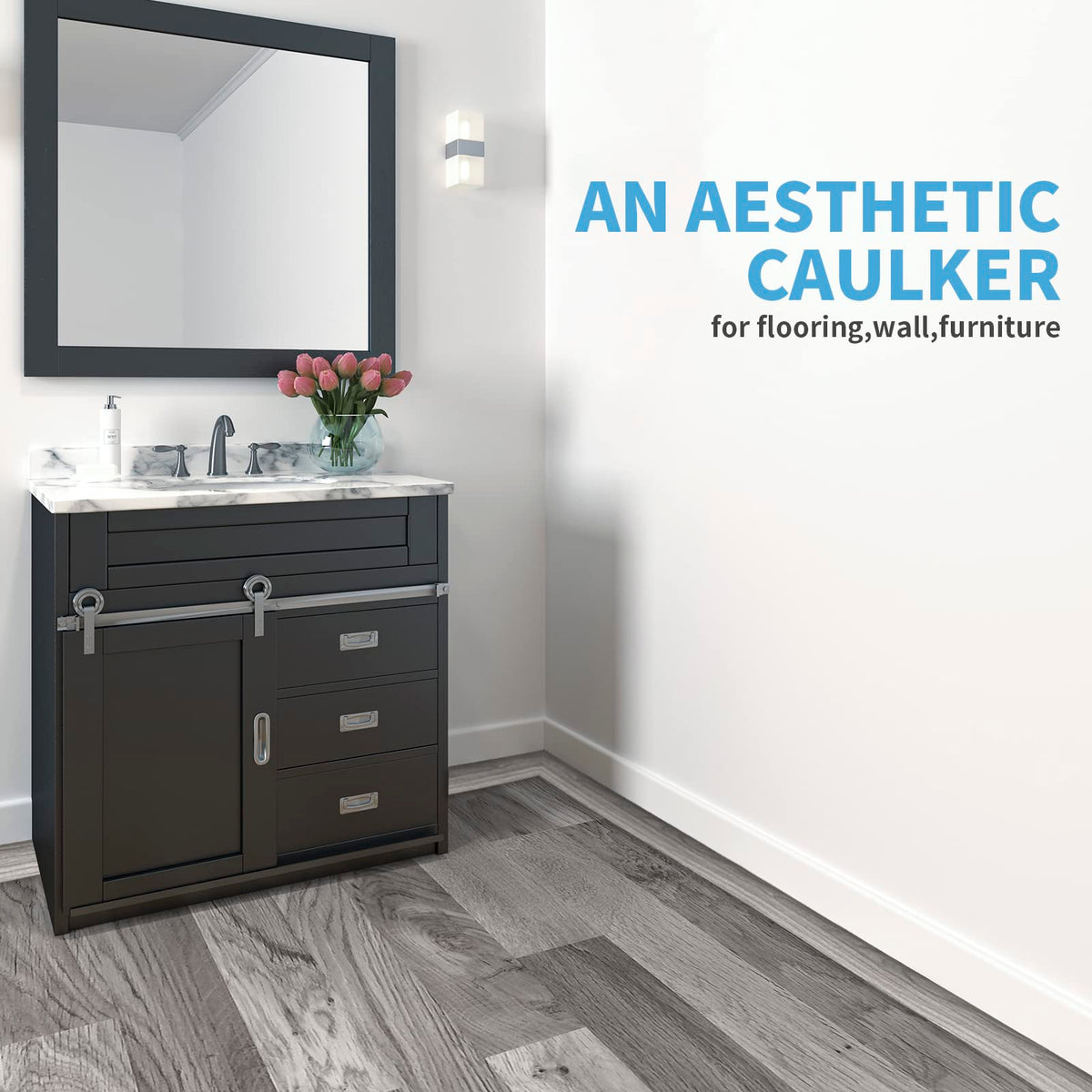HASTHIP Floor Transition Strip for Joining Carpet and Tile Gaps 47.2 x 1.57 in Gray PVC | 2PCS