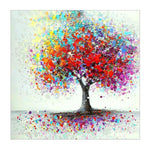 HASTHIP DIY 5D Full Drill Diamond Painting, Rhinestone Pasted Cross Stitch Blue Owl Pattern for Home Wall Decoration (Colorful Tree)