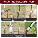 HASTHIP Grafting Cutter for Gardening with Anti Slip Wooden Handle and Stainless Steel Blade | Portable Pocket Design