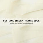 HASTHIP Chiffon Ribbon Set for Wedding and DIY Crafts featuring 3 Rolls 1.5in x 7yd Beige