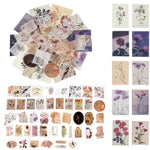 HASTHIP Stickers for Journal and Scrapbook with 55 Pcs Self Adhesive Metal Mucha Girls Designs