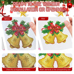 HASTHIP DIY Christmas Diamond Paint Craft Kit with 12 Designs 15x15cm Canvases | Beginner Set