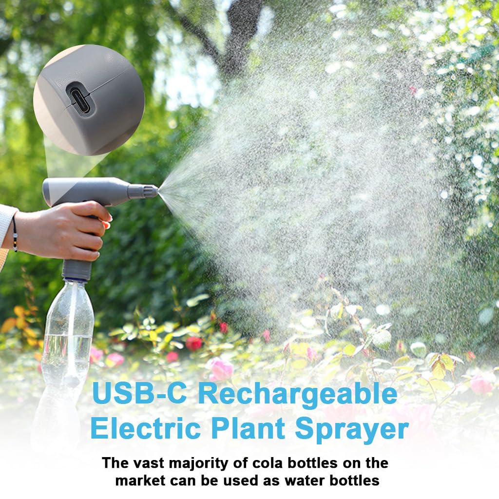 HASTHIP 1L Electric Watering Can with Gimbaled Nozzle