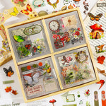 HASTHIP Vintage Journal Stickers for Scrapbook DIY Crafts featuring 640 pcs PET Set | Easy Self Adhesive