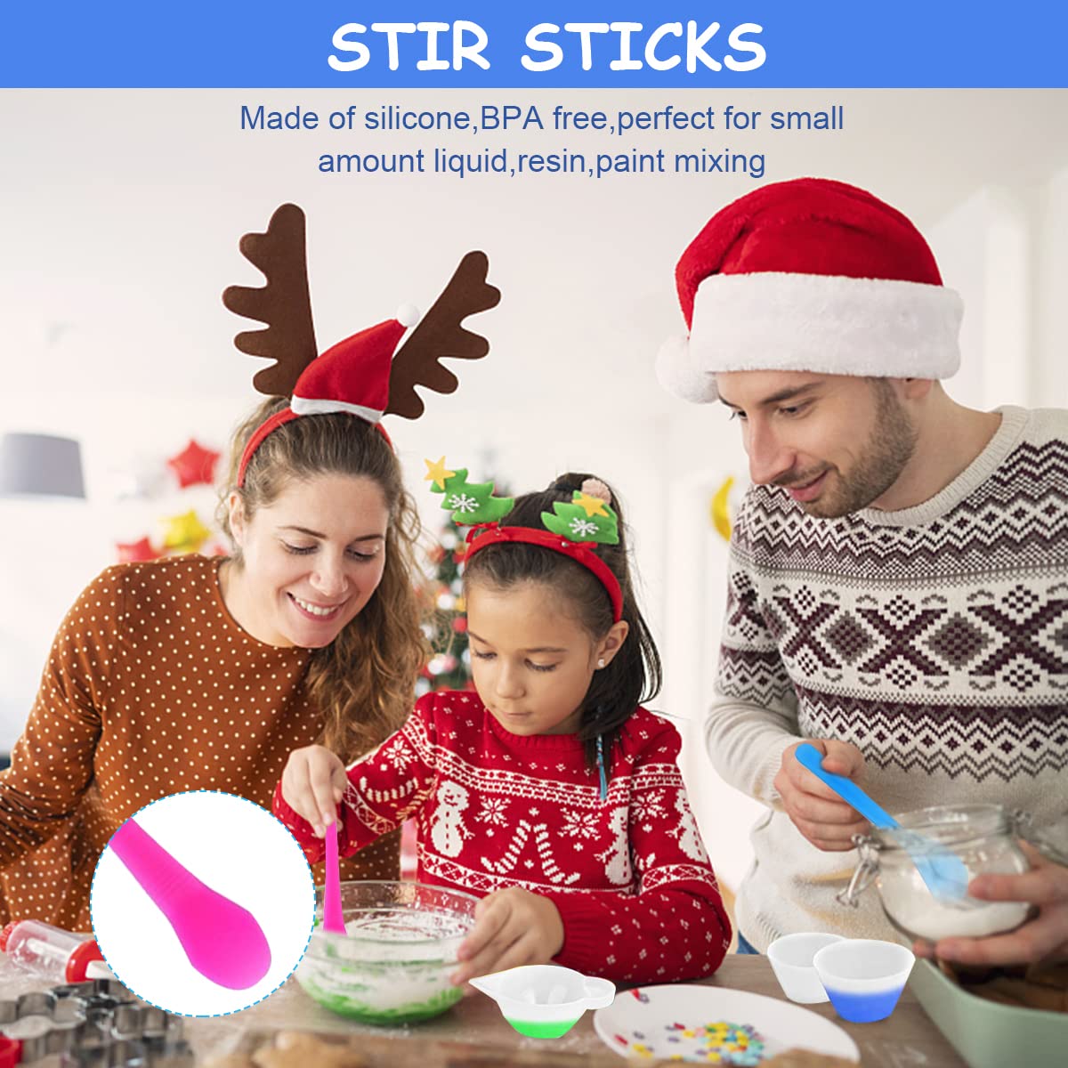 HASTHIP Silicone Resin Measuring Cups Kit for DIY Craft Jewelry with 72pcs Tools Set | Includes Mixing Bowls and 100ml Cups