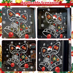 HASTHIP Christmas Window Clings Decorations for Home and Office featuring Static Cling PVC 45x60cm | Reusable Festive Glass Stickers