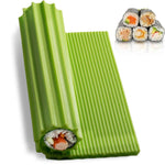 HASTHIP® Premium Silicone Sushi Making Kit - Rolling Mat for Beginners and Kids, 8.6 x 7.8 Inch-Green