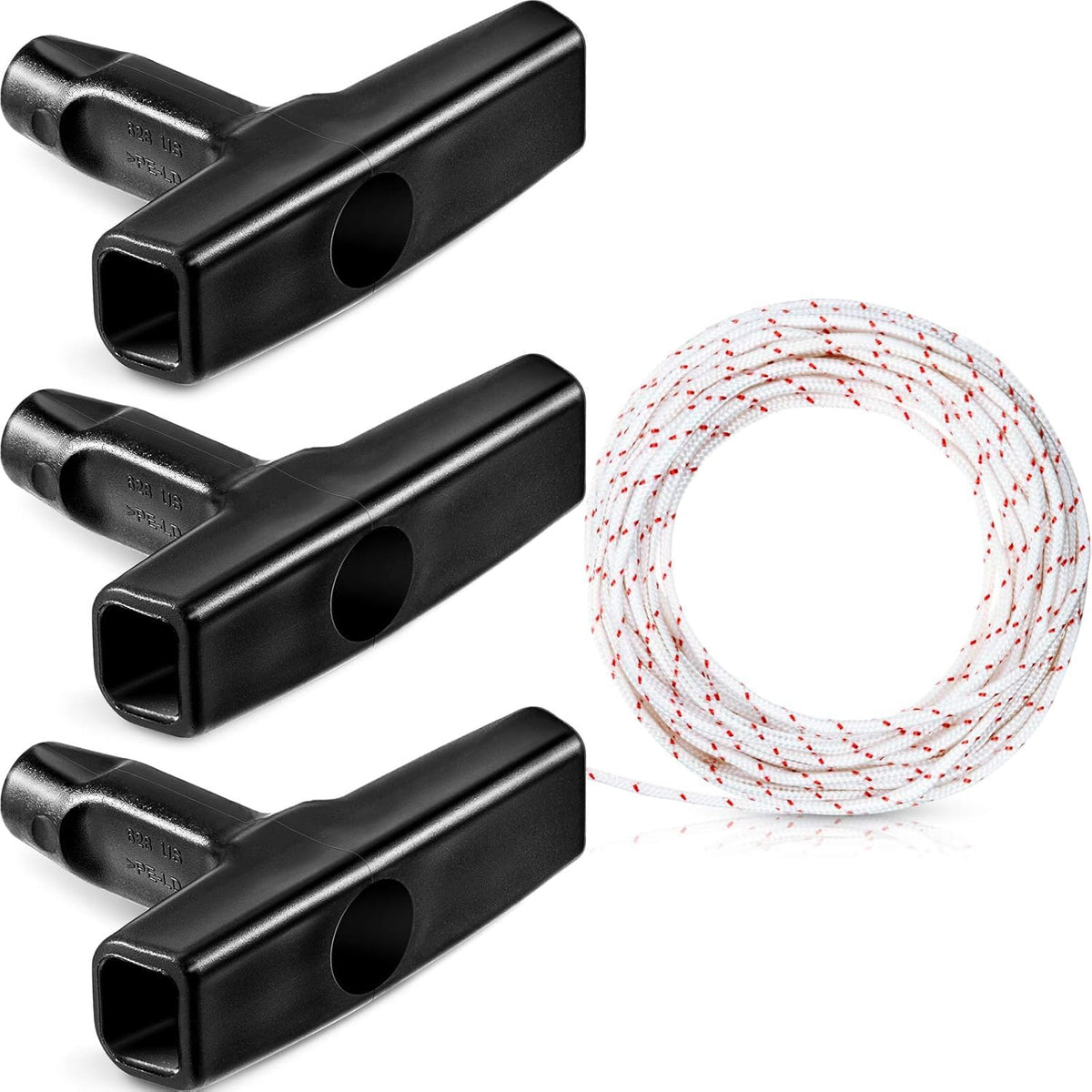HASTHIP Trimmer Pull Cord for FS120 FS55 FS85 MS180 MS2 with 32.8ft 3.5mm Nylon Rope and 3 T Handles | Easy Installation Replacement Kit