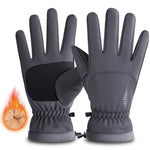 HASTHIP® Winter Ski Gloves for Men Women,Waterproof Touchscreen Thermal Snow Gloves,Windproof Warm for Cold Weather Outdoor Sports Running Cycling Hiking Biking Driving – Grey
