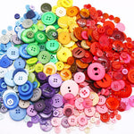 HASTHIP Colorful Buttons for Sewing and DIY Crafts featuring 300 pcs Resin Round Design