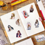 HASTHIP Lisa Sticker Pack for Laptop and Phone featuring 50 pcs PVC Waterproof Design | Gift for BLACKPINK Fans