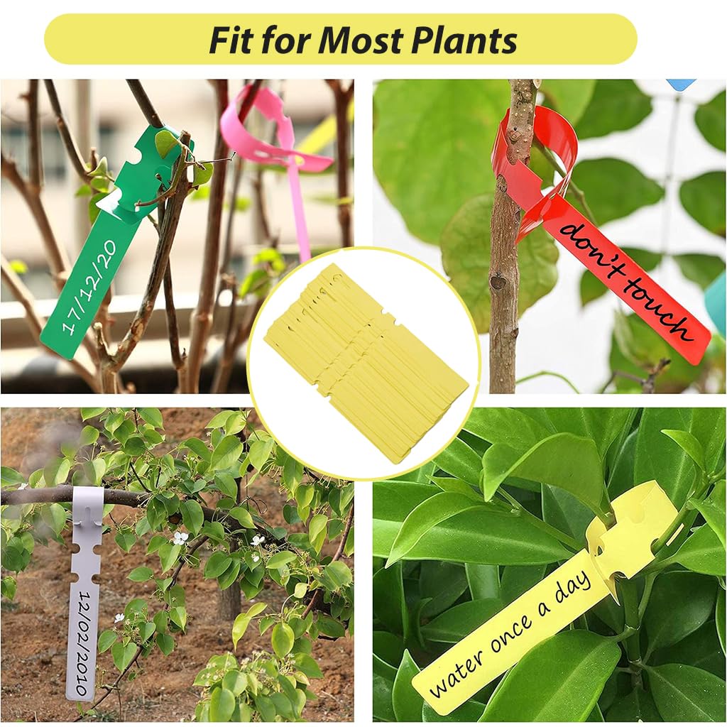HASTHIP 100 Count Plant Labels with Anti - Lost Loop for Garden and ...