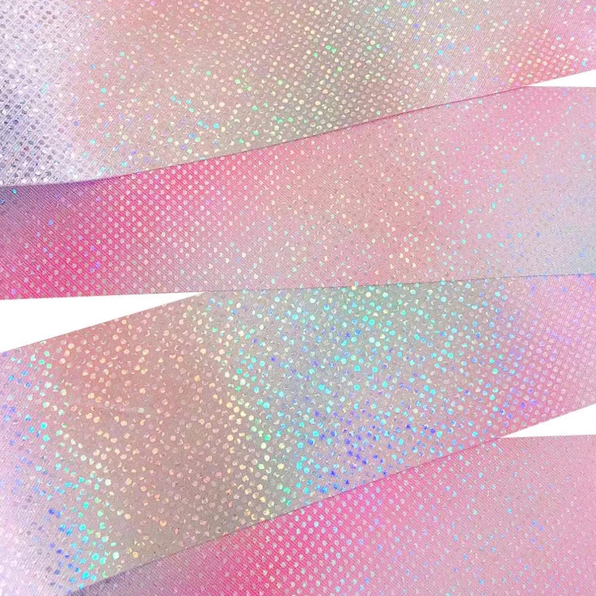 HASTHIP Sports Ribbons with Sticks for Rhythmic Gymnastics featuring 2 m Streamers | Polyester Glitter Pink Design for Kids Dance