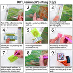 HASTHIP BTS 5D Diamond Painting Kit for Wall Decoration 11.8x15.7 in with Full Drill | Gift for Fans