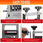 Serplex® 6-IN-1 Manual Wire Stripper Machine Drill-Operated Wire Stripper Tool with Hand Crank 3-17mm Dia Cable, Manual Wire Stripping Machine with 6 Tracks & 5 Carbide Blade, for Wire Stripping