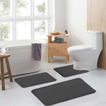 HASTHIP Bathroom Floor Mats Set for Bath and Toilet with Memory Foam Comfort | 6PCS 3 Sizes Quick-Dry Anti-Slip Design