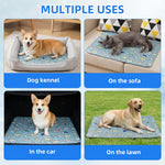 HASTHIP® Self-Cooling Pad for Dogs & Cats, Pressure Activated, No Water Needed Large Waterproof Mat for Heat Stroke Prevention for Stay Cool Indoor & Outdoor (60 * 45cm)