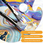 HASTHIP Painting Brushes Set for Acrylic and Art Painting with Roll Up Pouch | 24Pcs Fine Nylon Bristles for Beginners and Professionals