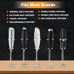 HASTHIP Handheld Milk Frother Holder for Table with Dual Ring Support and Stainless Steel Frame