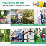 HASTHIP Battery Powered Sprayer for Garden Use with 5L Tank and 60cm Telescopic Wand | USB Rechargeable Handle