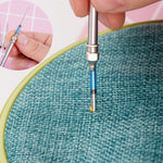 HASTHIP Tufting Punch Needle Kit for DIY Embroidery with 8 Needle Sizes and Stainless Steel Handle | 15 Pcs Set