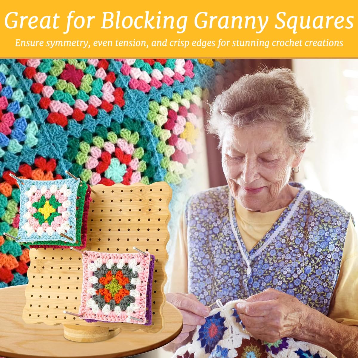 HASTHIP Tunisian Crochet Hook Set for Afghan Blankets with 23 pcs Aluminum and Bamboo Tools