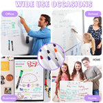 HASTHIP® Dry Erase Markers Fine Tip - Fine Point Dry Erase Markers with Eraser, Dry Erase Markers, White Board Markers, Colorful Dry Erase Markers Low Odor for Office School, 12 Count