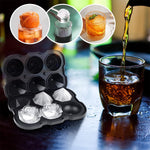 HASTHIP Silicone Ice Cube Trays for Cocktails and Whiskey with 2 in Rose and Diamond Molds | Easy Release Food Grade Design