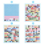 HASTHIP Diamond Painting Labels for Bead Classification featuring 447 Color Number Stickers