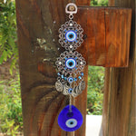 HASTHIP Evil Eye Hanging for Door and Wall Decoration with 38cm Raindrop Blue Resin | Home Protection Charm