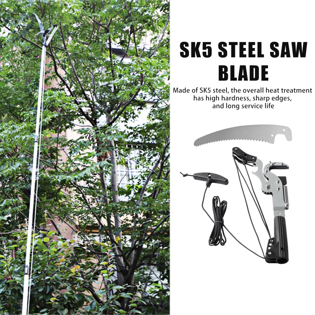 HASTHIP Tree Branch Cutter for High Pruning with 35cm SK5 Saw Blade and 5m Pull Cord | 2 PCS