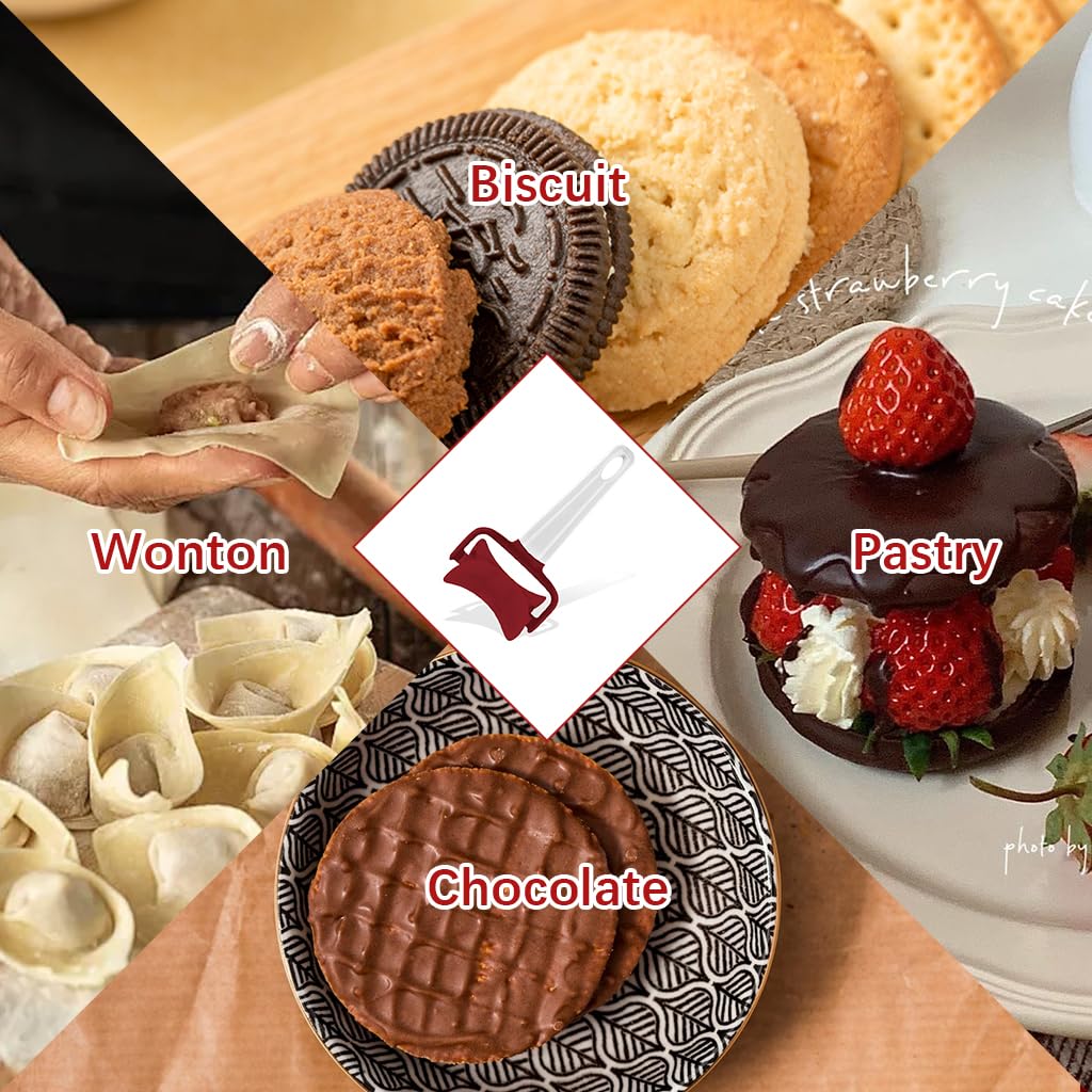 HASTHIP Dough Roller Cutter for Baking Cookies and Dumpling Skins featuring Food Grade PP | Easy Clean Round Pastry Shaper