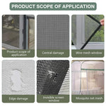 HASTHIP Net Repair Tape for Windows 10 Pcs with Dove Shape Mesh Patches | Fiberglass Self Adhesive Screen Repair