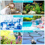 HASTHIP® 125-Count Water Testing Strips, 17 in 1 Water Qulity Test Strips for Swimming Pool Aquarium Test Strips Freshwater Saltwater Test Strips for Total Alkali Cyanuric Acid Residual Chlorine, More