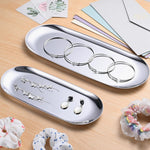 HASTHIP Stainless Steel Bathroom Tray for Appetizers and Desserts with Mirror Finish 30x12cm