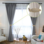 HASTHIP Curtain Tieback Set for Drapes featuring Snap Button Joint and 35 cm Rope | Alloy Holders