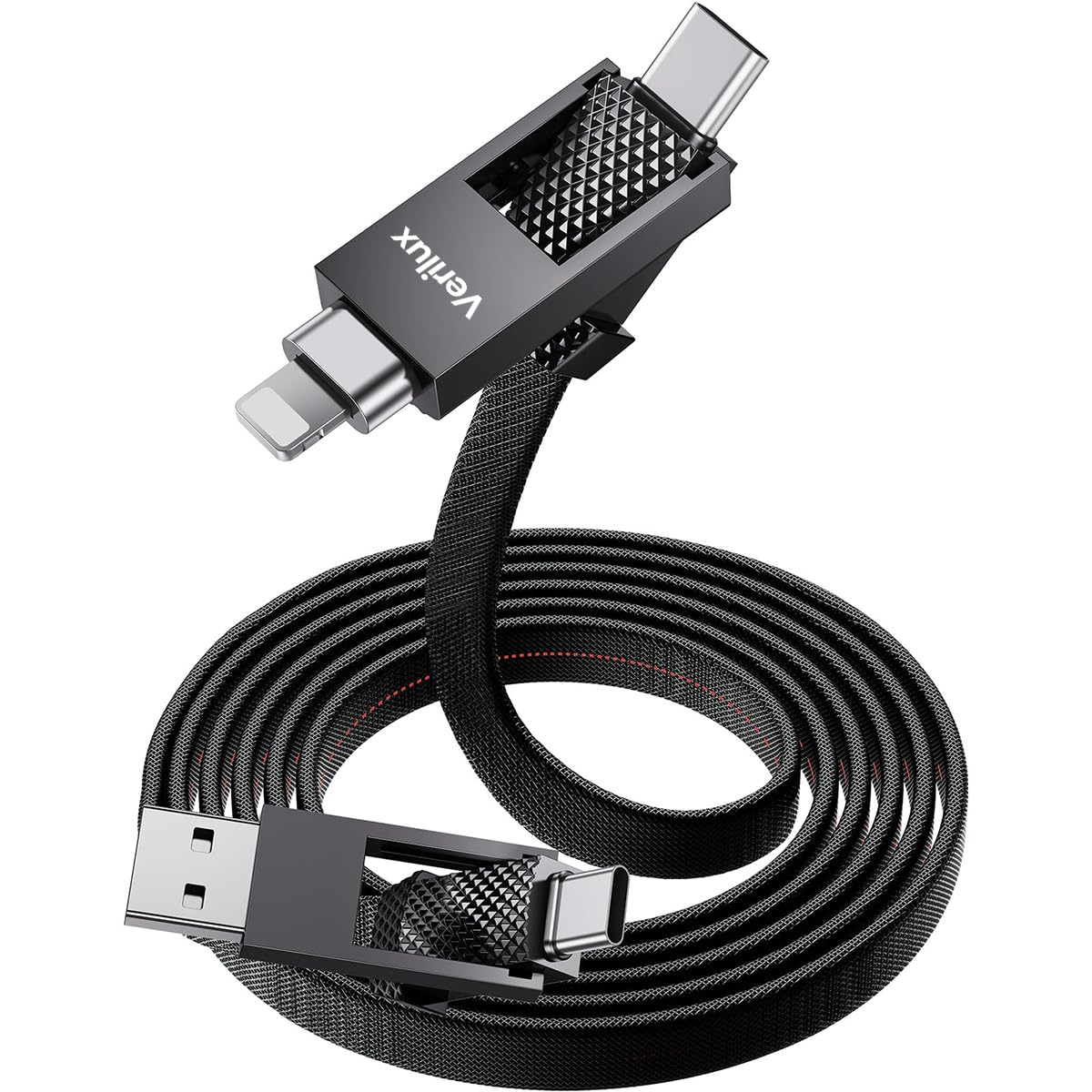 Type C to Type C Cable, 4 in 1 USB Charging Cable,