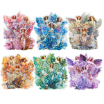HASTHIP® 30Pcs Angel Stickers PET Material3.9-Inch Aesthetic Dreamy Color Angel StickersDurable, Waterproof, Glossy6 Styles for Journaling, Scrapbooking, Crafting, Gifting