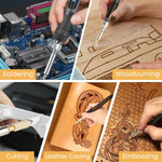 HASTHIP Pyrography Wood Burning Pen Kit 75PCS 2 in 1 60W with Adjustable Temperature | DIY Engraving and Craft Tool