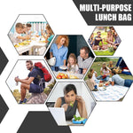 HASTHIP Lunch Bag for Work and Travel with Quick Release Buckle Handle 20x15x28cm | Waterproof Oxford Cloth Thermal Cooler